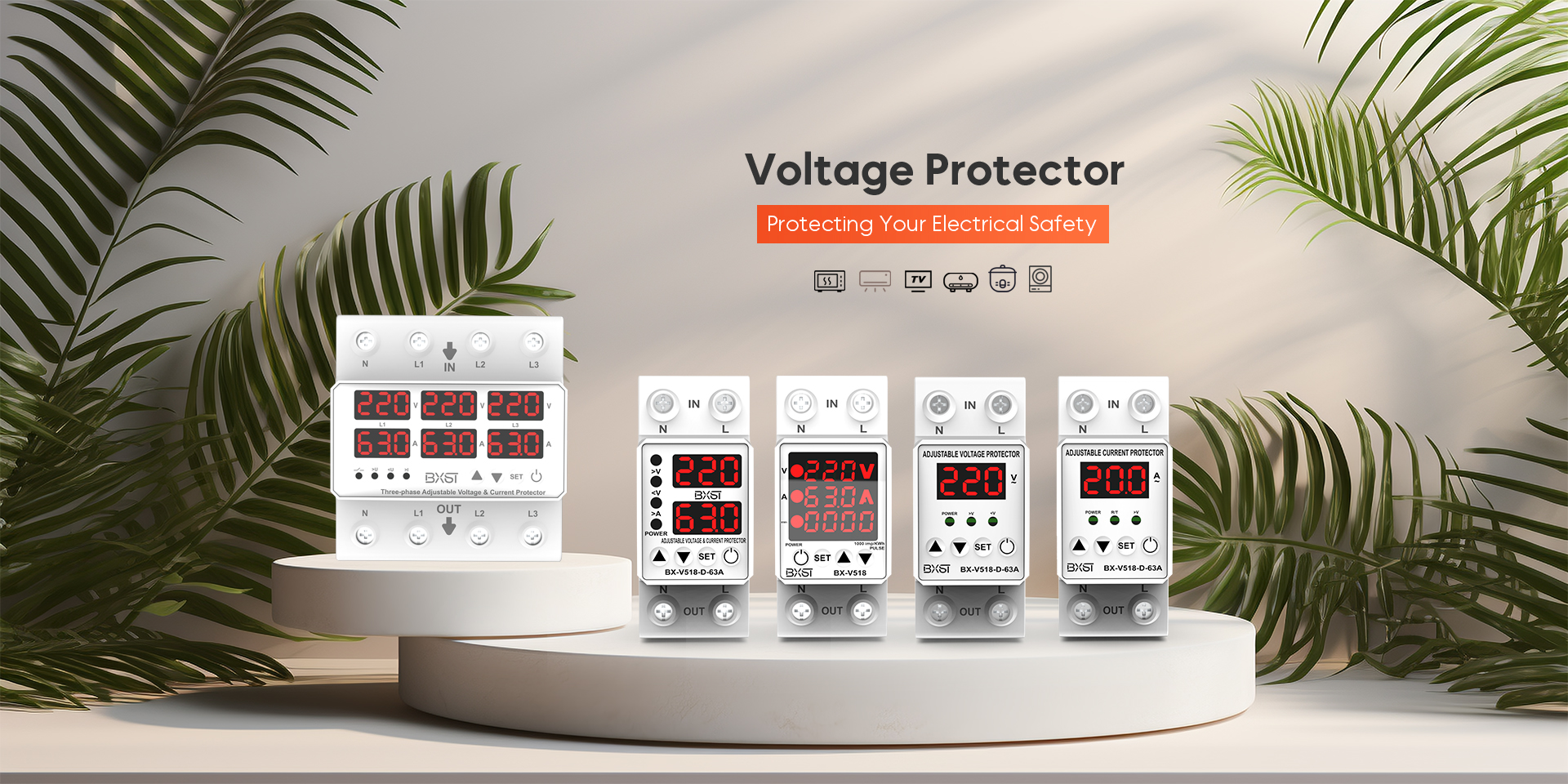 BX-V319-USB 220V Over Voltage and Under Voltage Protection Device, Socket  Power Voltage Protector for Refrigerator, TV Fridge Guard with  USB-products-Wenzhou BXST Co., Ltd, Fridge Surge Protector