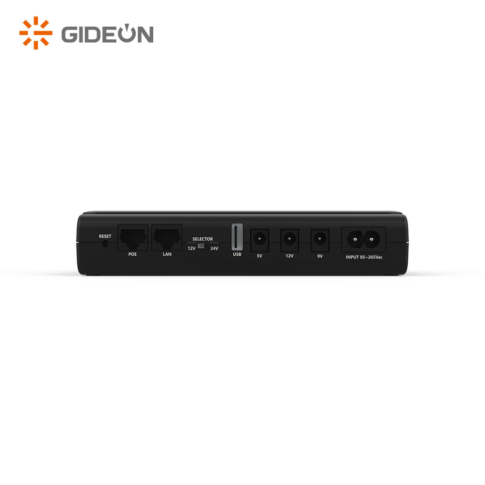 GIDEON Uninterruptible Power Supply for WiFi Router 10400mAh DC UPS for 12V Routers And Security Systems