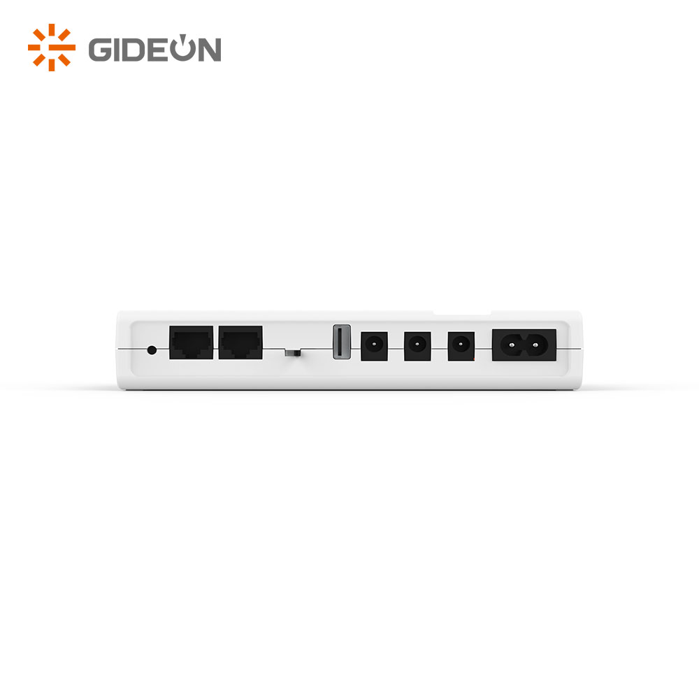 GIDEON Smart Home Mini DC UPS 5/9/12V/5A 38.48Wh High Capacity 8-Hour Backup with POE Port