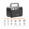 300W 230.4Wh LiFePO4 Battery Portable Power Station with Wireless Charger for Camping & Travel