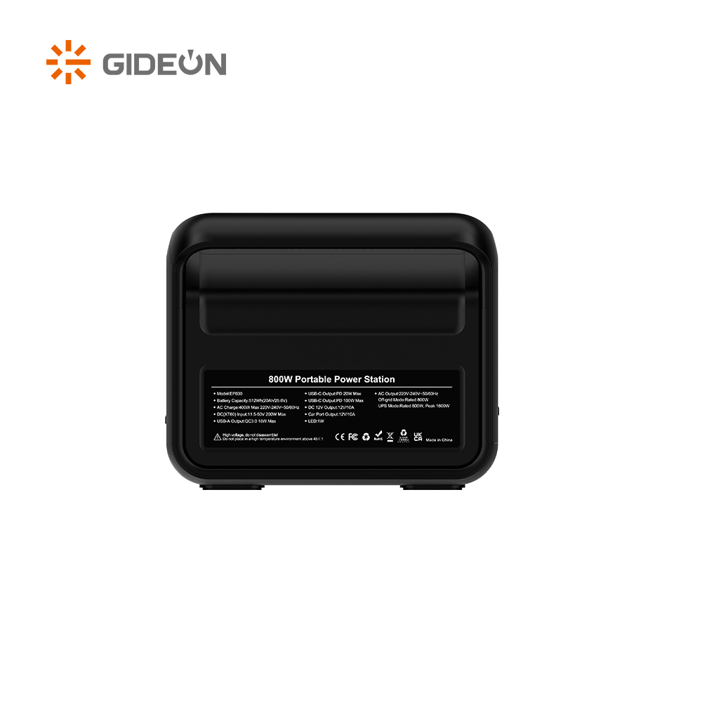 512Wh LiFePO4 Portable Power Station with Fast Charging, Solar MPPT & UPS Backup