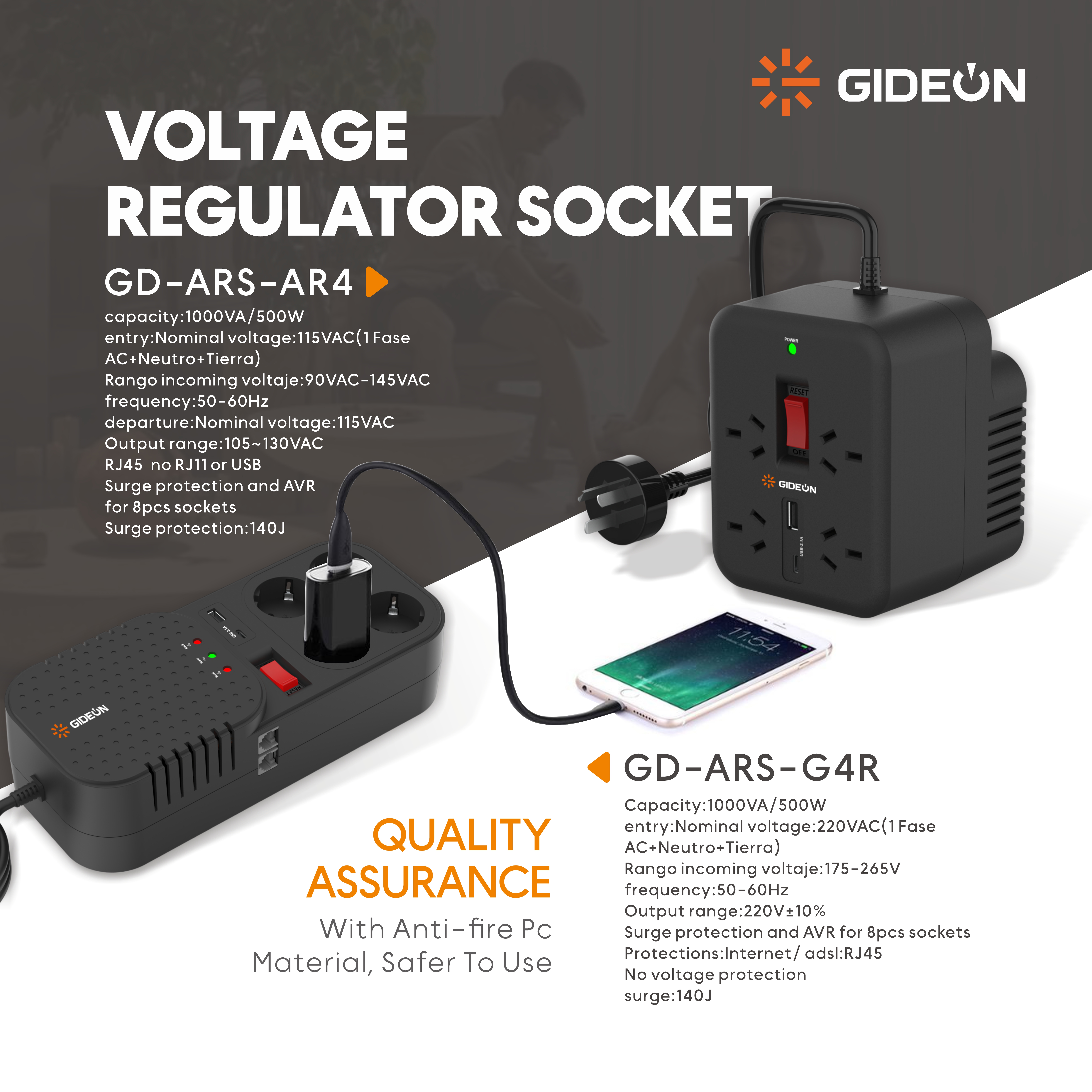 Voltage-stabilizing And Lightning-proof Socket