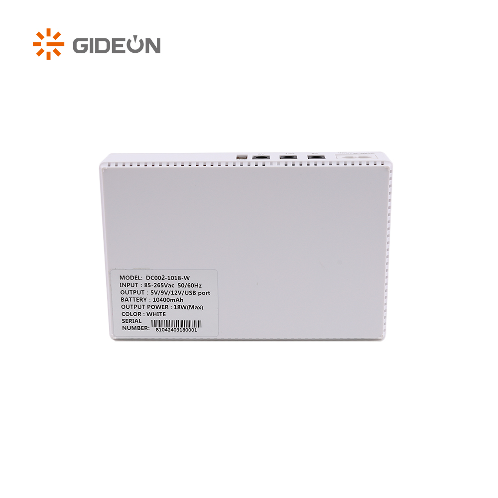 GD-DC002-DC1018P-LED 8800mah/10400mah Mini Dc Ups with White Color