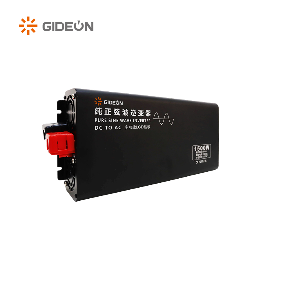1500W Pure Sine Wave Inverter with LCD Display, Remote Control for Home, Solar, RV