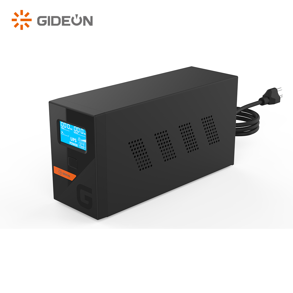 GIDEON 12V 7/9AH Battery UPS 1kVA 2kVA Offline UPS Power Supply with LCD Display And USB Monitoring Port