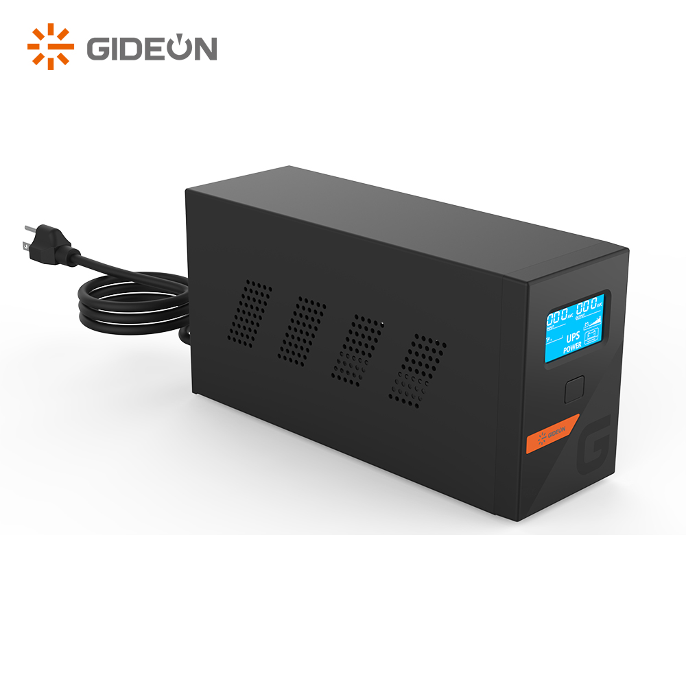 GIDEON 12V 7/9AH Battery UPS 1kVA 2kVA Offline UPS Power Supply with LCD Display And USB Monitoring Port