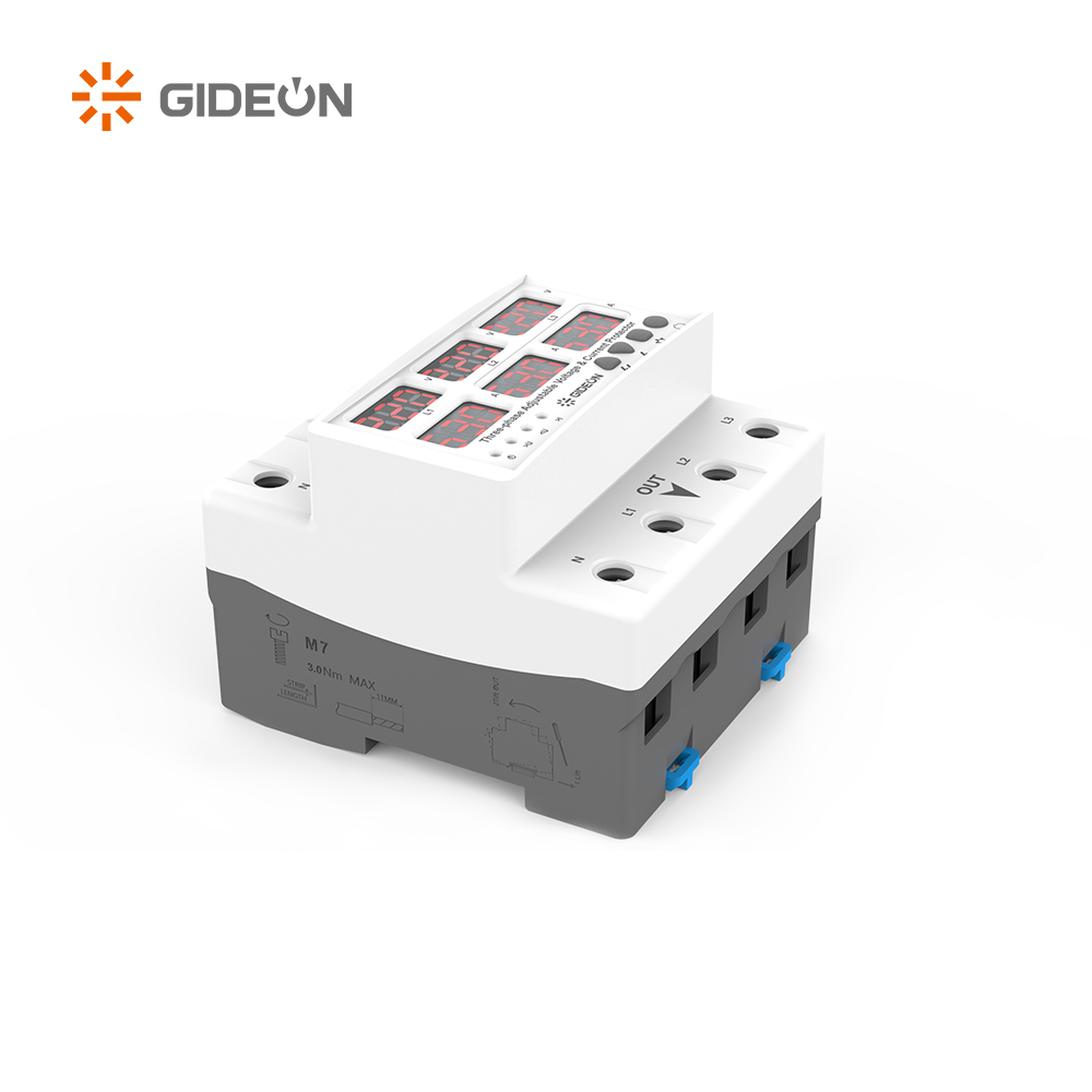 GD-V598-63A Din Rail Type Three-phase Automatic Over-voltage And Under-voltage Protector