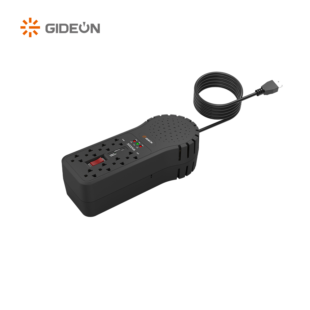 3000VA/1500W Voltage Regulator Power Strip with AVR Surge Protection USB Ports for Home & Office
