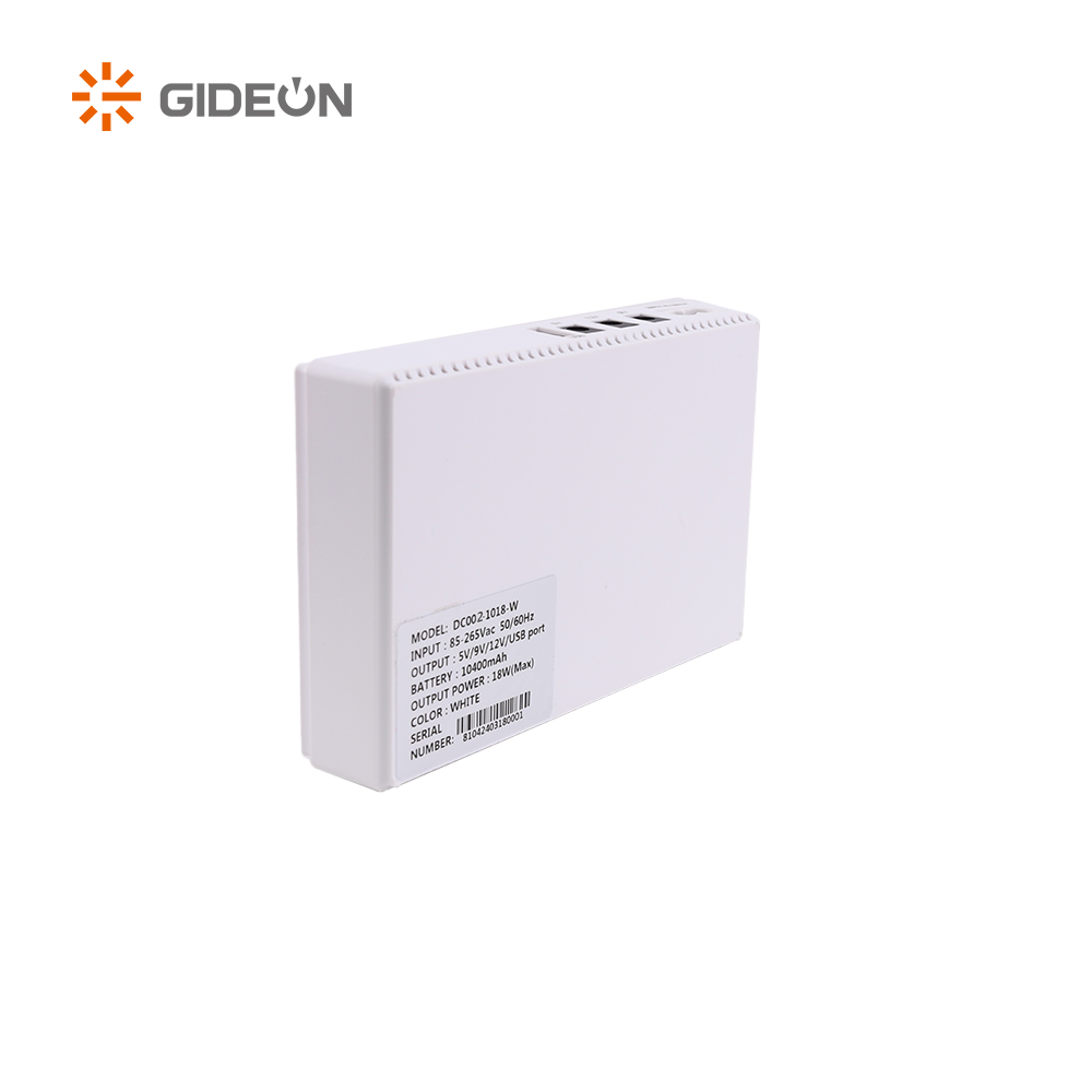 GD-DC002-DC1018P-LED 8800mah/10400mah Mini Dc Ups with White Color