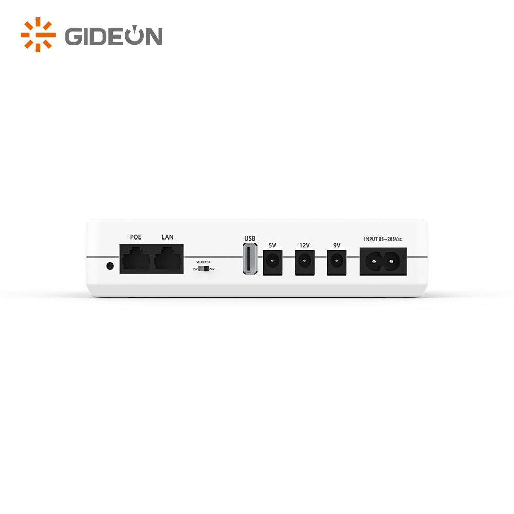 GIDEON Mini DC UPS Battery Backup 10400mAh for WiFi Router, Modem, Security Camera with Lithium Battery