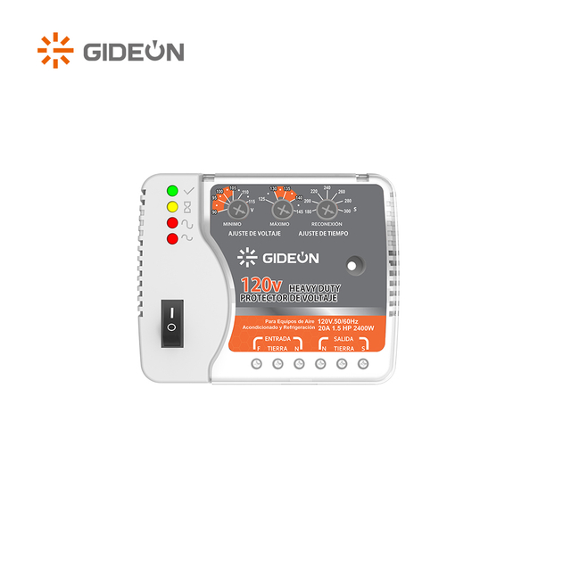 GIDEON V015-120V Home Voltage Protector 20A with Adjustable Recovery Time for Sensitive Electronics