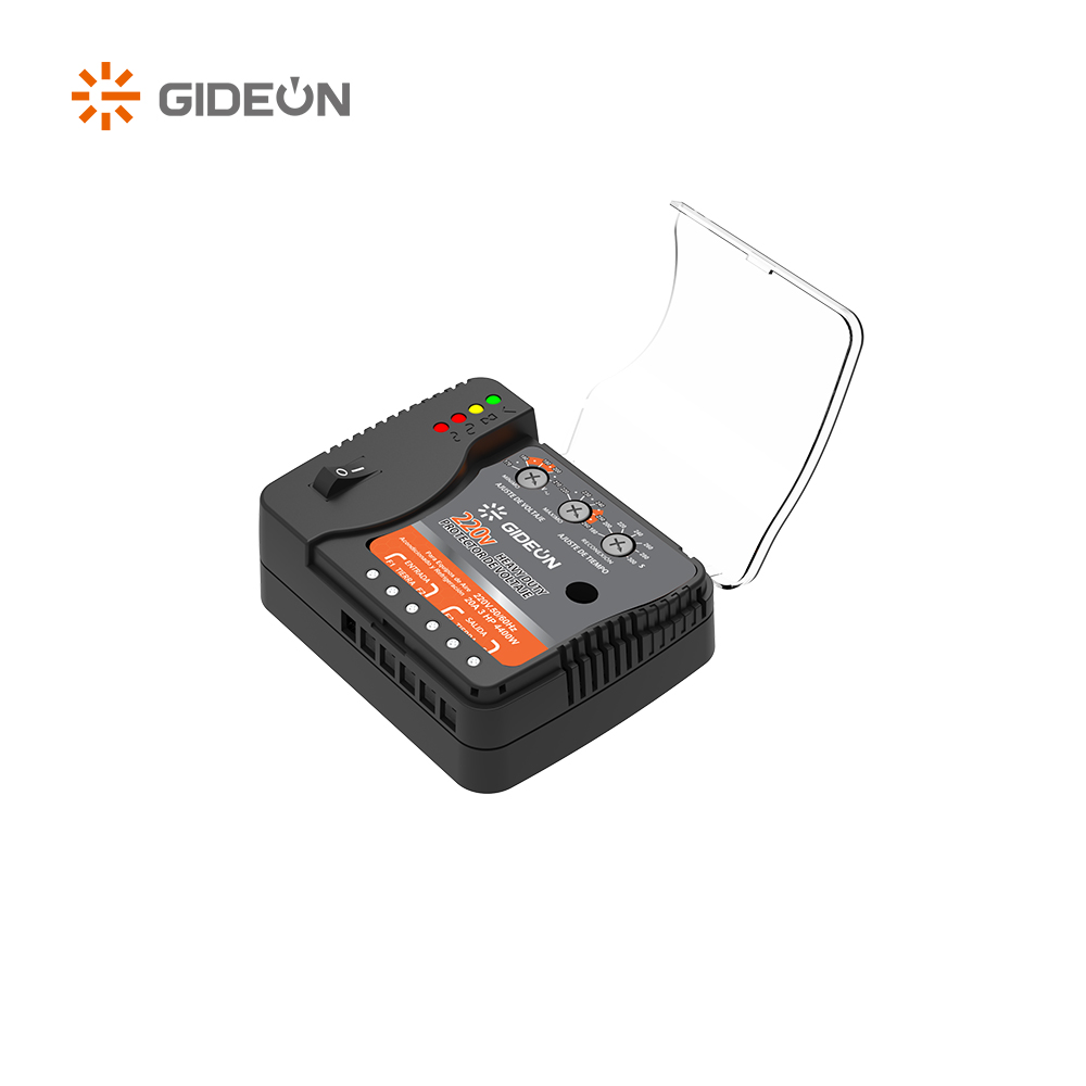 GIDEON V015-220V Adjustable Over Under Wiring Voltage Protector 20A 220V 50/60Hz with Delay 180-300S for Refrigerator AC