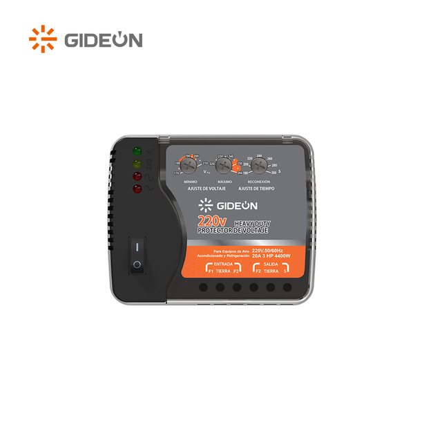 GIDEON V015-220V Adjustable Over Under Wiring Voltage Protector 20A 220V 50/60Hz with Delay 180-300S for Refrigerator AC